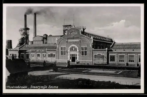 AK Hoensbroek, Staatsmijn Emma, Blick auf den Eingang der Kohlemine