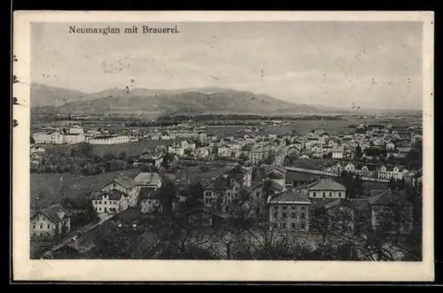 AK Neumaxglan, Totalansicht mit Brauerei