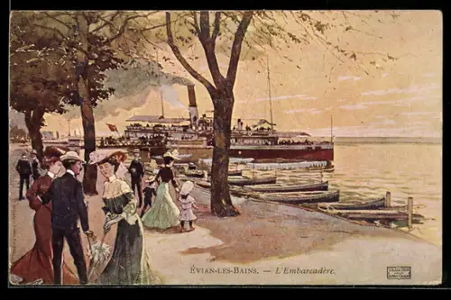 AK Evian-les-Bains, L'Embarcadere