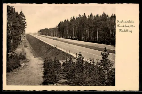 AK Reichsautobahn Frankfurt a/M-Heidelberg, Panorama