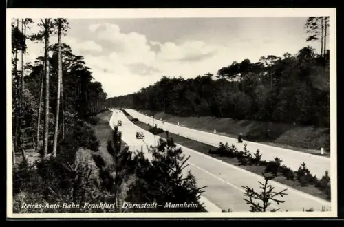 AK Reichsautobahn Frankfurt-Darmstadt-Mannheim