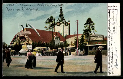 AK München, Oktoberfest, Festburg Schottenhammel