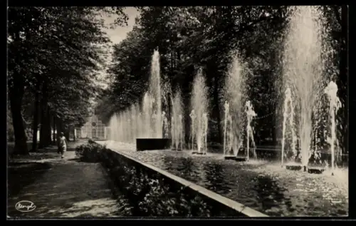 AK Dresden, Intern. Hygiene-Ausstellung 1931, Hundertbrunnenstrasse