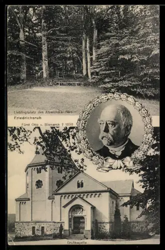 AK Friedrichsruh, Gruftkapelle des Fürsten Otto v. Bismarck