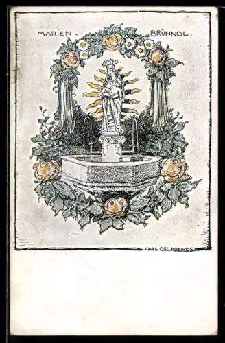 Künstler-AK KDeutschlands Spende für Säuglings- und Kleinkinderschutz, Marien Brünndl
