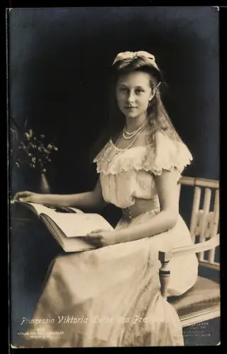 AK Prinzessin Victoria Luise von Preussen in jungen Jahren