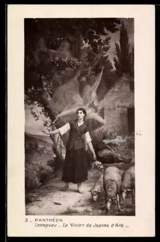 Künstler-AK Lenepveu, La vision de Jeanne d`Arc, Johanna von Orleans