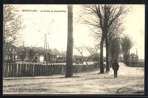 AK Morvillars, La Route de Grandvillars, la Gare