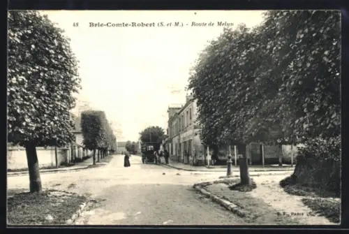 AK Brie-Comte-Robert /S.-et-M., Route de Melun