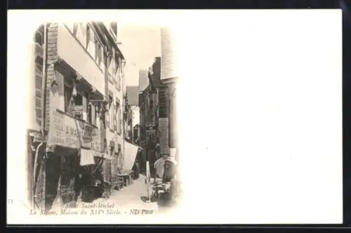 AK Mont-Saint-Michel, La Sirène, Maison du XIVe Siècle