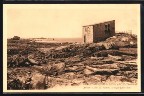AK Saint-Guénolé-Penmarch /Finistère, Ancien atelier du Peintre aveugle Lemordant