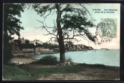 AK Dinard, Vue Générale prisede la Vicomté