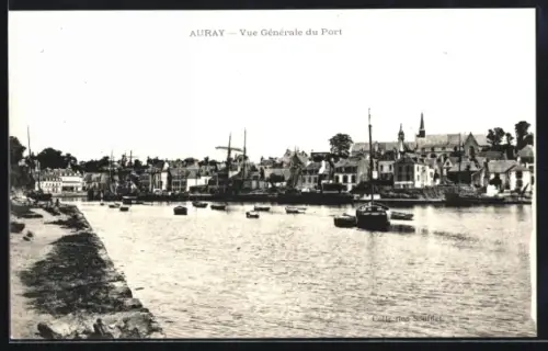 AK Auray, Vue Générale du Port