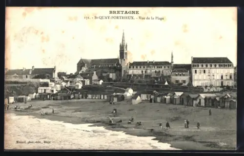 AK Saint-Quay-Portrieux /Bretagne, Vue de la Plage