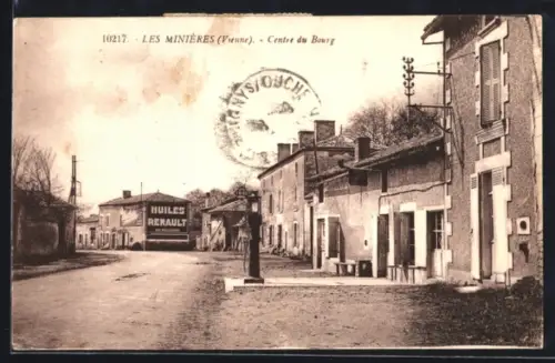 AK Les Minières /Vienne, Centre du Bourg