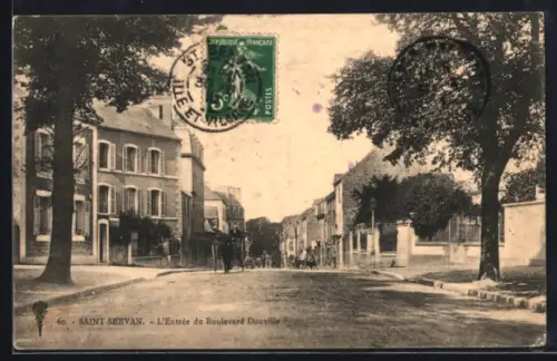 AK Saint-Servan, L`Entrée du Boulevard Douville