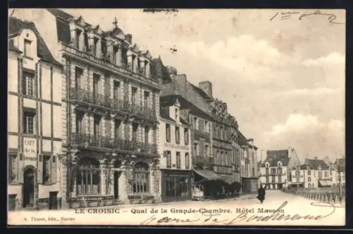 AK Le Croisic, Quai de la Grande-Chambre, Hôtel Masson