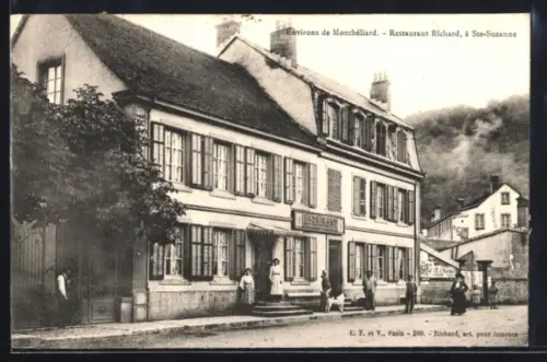 AK Sainte-Suzanne /Montbéliard, Restaurant Richard