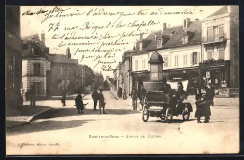 AK Romilly-sur-Seine, Avenue du Château
