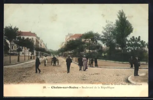 AK Chalon-sur-Saône, Boulevard de la République