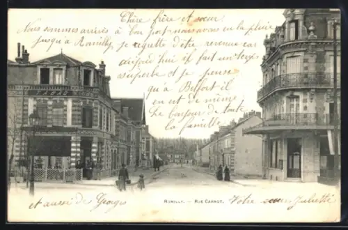 AK Romilly-sur-Seine, Rue Carnot
