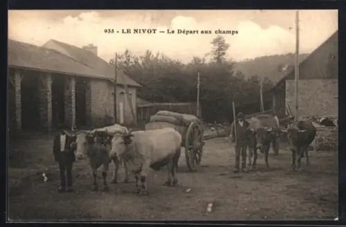 AK Lopérec, La ferme du Nivot, Le départ aux champs