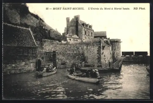 AK Mont Saint-Michel, L`Entrée du Mont à Marée haute