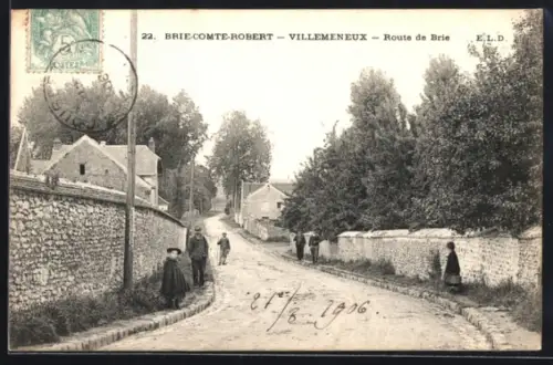 AK Brie-Comte-Robert, Villemeneux, Rizte de Brue