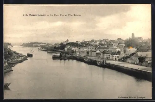AK Douarnenez, Le Port Rhu et l`île Tristan