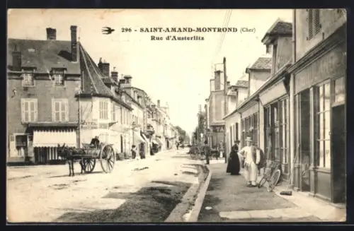 AK Saint-Amand-Montrond /Cher, Rue d`Austerlitz