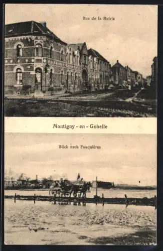 AK Montigny-en-Gohelle, Rue de la Mairie