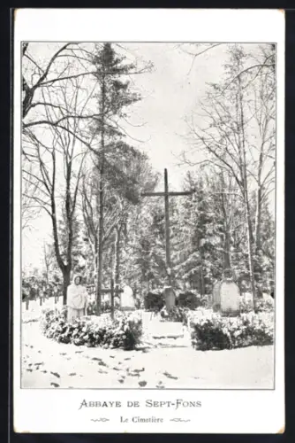 AK Diou, Abbaye de Sept-Fons, Le cimetière en hiver