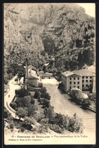 AK Fontaine-de-Vaucluse, Vue panoramique de la Vallée
