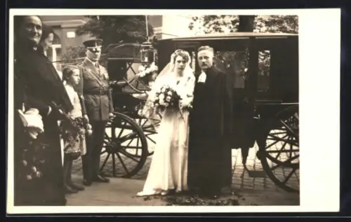 Foto-AK Erfurt, Hochzeit von Hans Viktor Schulz 1934