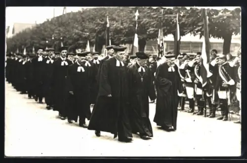 Foto-AK Ludwigsburg, Beerdigung von König Wilhelm II. 1921