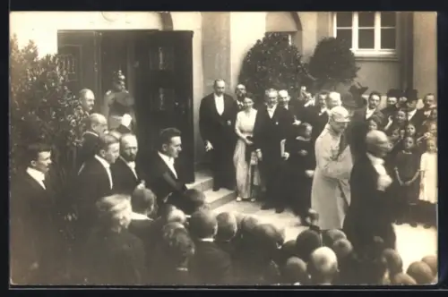 Foto-AK Leipzig-Stötteritz, Besuch Kaiser Wilhelms II.
