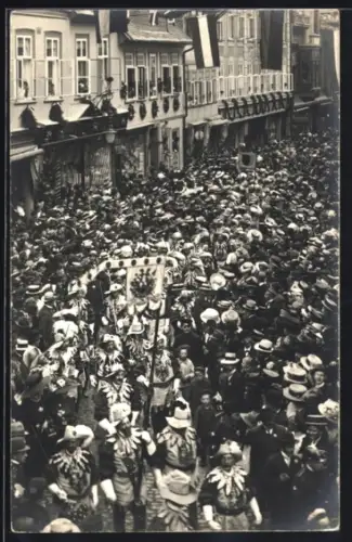 Foto-AK Goslar, Festzug zur Einweihnung des Bismarck-Denkmals 1902