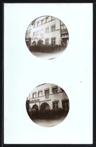 Foto-AK Erfurt, Geschäft Tabak-Schlange in der Marktstrasse 50