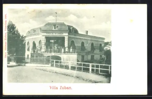 AK München-Sendling, Villa Zuban, Zigarettenfabrikant