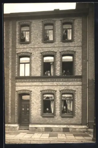 Foto-AK Mühlhausen /Thür., Karlstrasse 2, jetzt Karl-Liebknechtstrasse