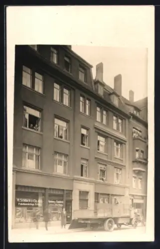 Foto-AK Erfurt, Partie in der Trommsdorffstrasse 15