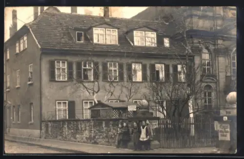 Foto-AK Erfurt, Albert Schuschke Gärtnerei in der Karthäuserstrasse 16-18, ca. 1923