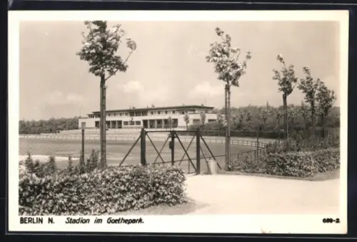 AK Berlin-Wedding, Stadion im Goethepark, auch bekannt als Stadion Rehberge