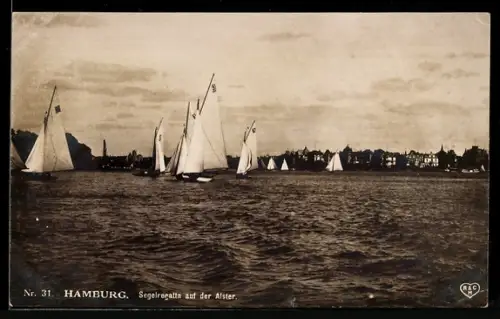 AK Hamburg, Segelregatta auf der Alster, Segelsport