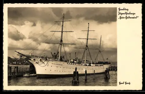 AK Hamburg, Segelschiff Jugendherberge der HJ Hein Godenwind, Segelschiff