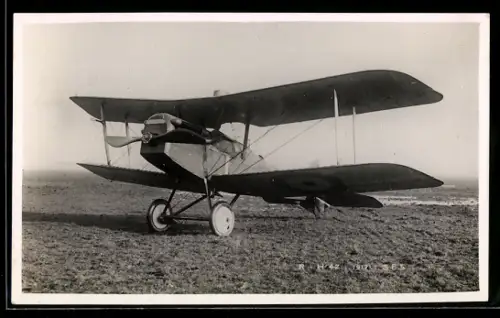 AK Britisches Jagdflugzeug S.E. 5 auf Flugfeld