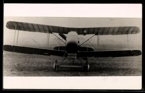 AK Britisches Jagdflugzeug vom Typ DH.2 in Frontalansicht