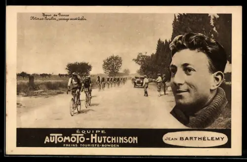 AK Equipe Automoto-Hutchinson, Freins Touriste-Bowden, Portrait Jean Barthélemy, Radsport