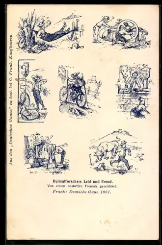AK Zeichnungen aus Deutsche Gaue von C. Frank
