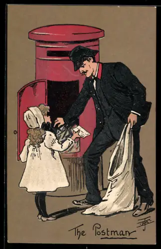 AK The Postman, Postboote leert Briefkasten